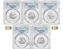 2022 S Silver Proof American Women 5 Coin Quarter Set PCGS PR70DCAM First Day