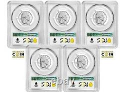 2022 S Silver Proof American Women 5 Coin Quarter Set PCGS PR70DCAM First Day