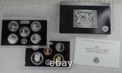 2022-S Silver U. S. Mint Proof Set 10 Coins Origina1 U. S. Mint Box & COA