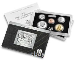 2022 S US Mint ANNUAL 10 Coin SILVER Proof Set with Box and COA