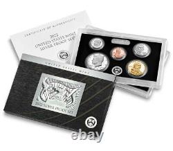 2022 S US Mint Silver Proof Coin Set in OGP