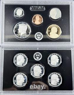 2022-S US Mint Silver Proof Set 10 Coins. 999 Silver OGP Box COA
