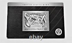 2022-S U. S. Mint Silver Proof Set 10 Coins OGP/COA Free USA Shipping