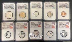2022 Silver Proof Set 10pc NGC 70