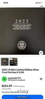 2022 US Mint Limited Edition Silver Proof Set