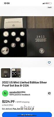 2022 US Mint Limited Edition Silver Proof Set