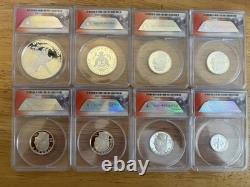 2022-s Limited Edition Silver Proof Set Complete 8 Coin Set All Pr70 Dcam