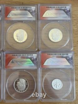 2022-s Limited Edition Silver Proof Set Complete 8 Coin Set All Pr70 Dcam