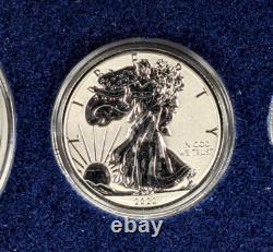 2023 Fiji Fractional Silver Eagle Coins Reverse Proof Set 1.85 oz 4-Coin Set