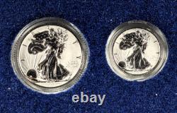 2023 Fiji Fractional Silver Eagle Coins Reverse Proof Set 1.85 oz 4-Coin Set