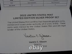 2023 Limited Edition Silver Proof Set US Mint 8 Coins OGP American Silver Eagle