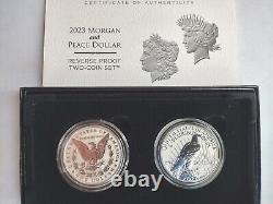 2023 MORGAN & PEACE Silver Dollar REVERSE PROOF Set! FIRST in US MINT HISTORY