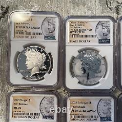 2023 Morgan And Peace Dollar 6 Piece Set First Release Set