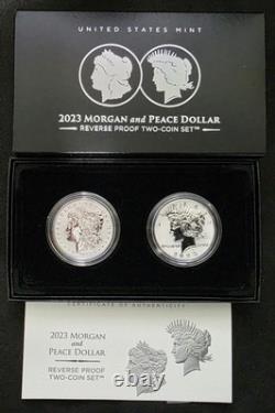 2023 Morgan & Peace Dollar Reverse Proof Silver Two-Coin Set