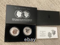 2023 Morgan and Pease dollar reverse proof set Direct from the Mint withCOA