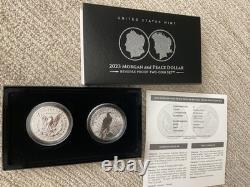 2023 Morgan and Pease dollar reverse proof set Direct from the Mint withCOA