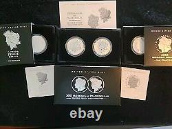 2023 Proof Set Morgan Peace and Reverse Silver Dollars 4 Coin Set All In OGP