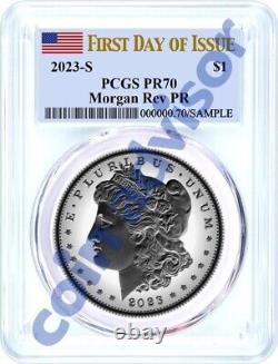 2023 S $1 Morgan & Peace Dollar Reverse Proof Set PCGS REV PR70 First Day Issue
