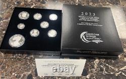 2023-S Limited Edition Silver Proof Set 8pcs Set Box, OGP & COA