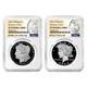 2023-s Proof $1 Morgan And Peace Silver Dollar 2pc Set Ngc Pf70uc Fdi Morgan