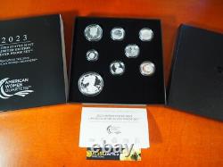 2023 S Proof Silver Eagle Limited Edition Proof Set 23rc In Ogp