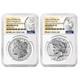 2023-s Reverse Proof $1 Morgan And Peace Dollar 2pc Set Ngc Pf70 Morgan & Pea