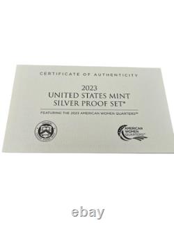 2023 S Silver Proof Set U. S. Mint Original Government Packaging COA