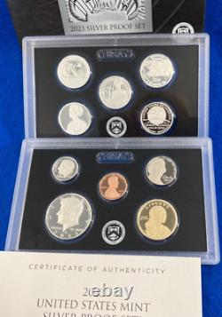 2023-S U. S. Silver Proof 10 Coin Set OGP In Hand