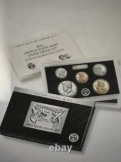 2023 S United States Mint Silver Proof Set. 10 Proof Coins With Ogp And Coa