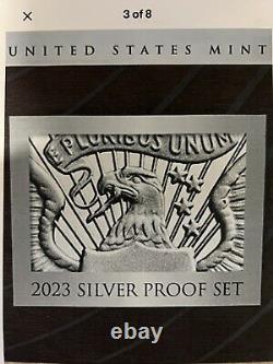 2023 S United States Mint Silver Proof Set. 10 Proof Coins With Ogp And Coa