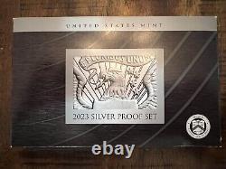 2023 S United States Mint Silver Proof Set. 10 Proof Coins With Ogp And Coa