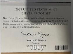 2023 S United States Mint Silver Proof Set. 10 Proof Coins With Ogp And Coa