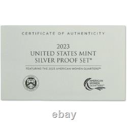 2023 Silver Proof Set U. S. Mint Original Government Packaging OGP COA
