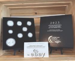 2023 US Mint LIMITED EDITION Silver Proof Set With2023 American Women Quarters