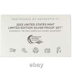 2023 U. S. Mint Limited Edition Silver Proof Set Collectible OGP COA