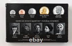 2023 U. S. Mint SILVER PROOF SET American Women Quarters with Box & COAB404