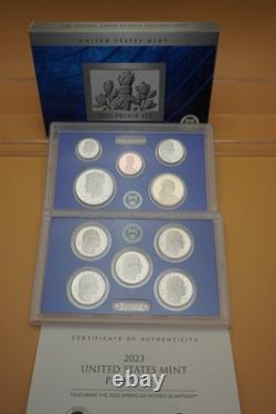 2023 United States Mint Silver and Clad Proof Sets with Original Packaging & COA