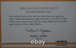 2023 United States Mint Silver and Clad Proof Sets with Original Packaging & COA