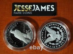 2024 $1 S Proof Silver Peace & Morgan Dollar With Box/coa 2 Coin Set 24xl 24xf