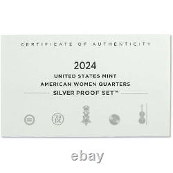 2024 American Women Quarter Silver Proof Set U. S. Mint OGP COA