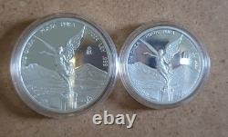 2024 Mexico Libertad 5 Coin Silver PROOF Set (1/20 1/10 1/4 1/2 & 1 oz) Capsules