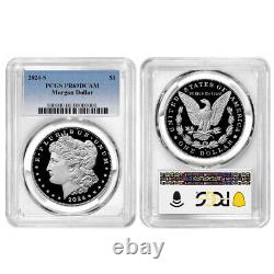 2024-S $1 Proof Morgan and Peace Silver Dollar 2pc Set PCGS PR69DCAM Blue Label