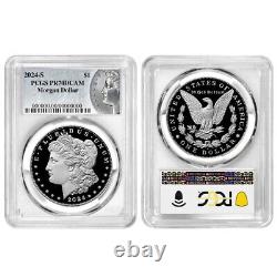 2024-S $1 Proof Morgan and Peace Silver Dollar 2pc Set PCGS PR70DCAM Morgan &