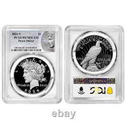 2024-S $1 Proof Morgan and Peace Silver Dollar 2pc Set PCGS PR70DCAM Morgan &