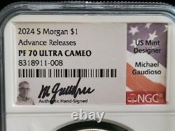 2024-S Morgan/Peace Dollar Silver Proof Set NGC PR70 AR Gaudioso Hand-Signed