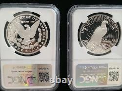 2024-S Morgan/Peace Dollar Silver Proof Set NGC PR70 AR Gaudioso Hand-Signed
