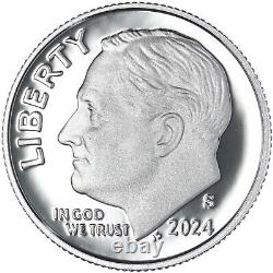 2024 S Partial Proof Set Kennedy Dime Nickel Cent 99.9% Silver US Mint 5 Coins