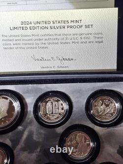 2024 S Proof Silver Eagle Limited Edition Proof Set 24rc In Ogp