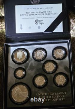 2024 S Proof Silver Eagle Limited Edition Proof Set 24rc In Ogp