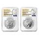 2024-s Reverse Proof $1 Morgan And Peace Silver Dollar 2pc Set Ngc Pf70 Morga